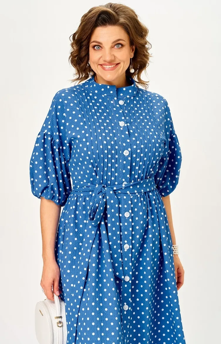 Dress Milora #1451 sinij v gorox