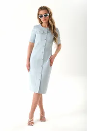 Sukienka Galean Style #926 goluboj