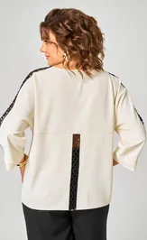 Блузка Rumoda 2274 дл.р молочный