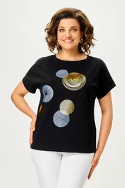 Блузки, туники Rumoda арт. 2239 (короткий рукав) черный