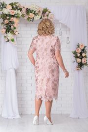 Dress Ninele #7231 pudra+zoloto