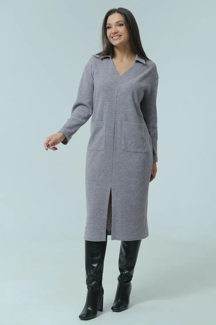 Dress Ma Cherie #4033 sero-fioletovyj