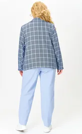 Костюм OVERYOU 194/1 голуб клетка