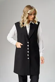 Waistcoat Ava fashion #M-242 chernyj