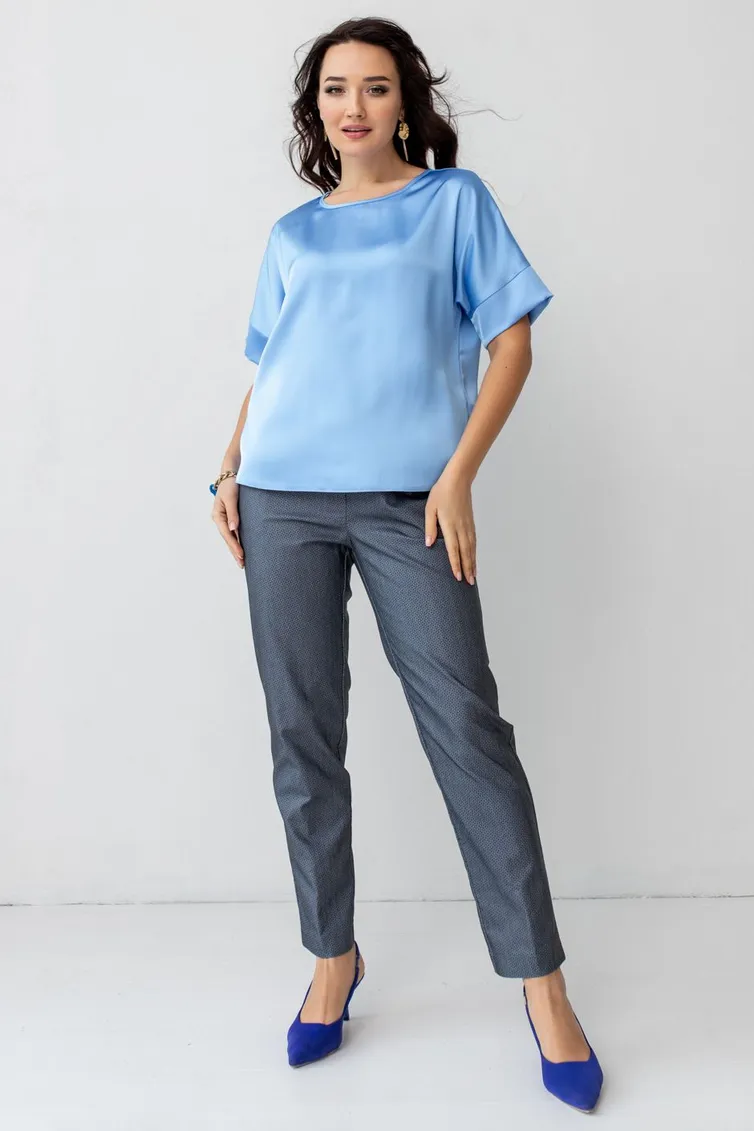 Blouse TOOK A LOOK & Angelika #TB-300n nebesnyj