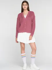 Sweter Newvay #7242-14128 t.pudra