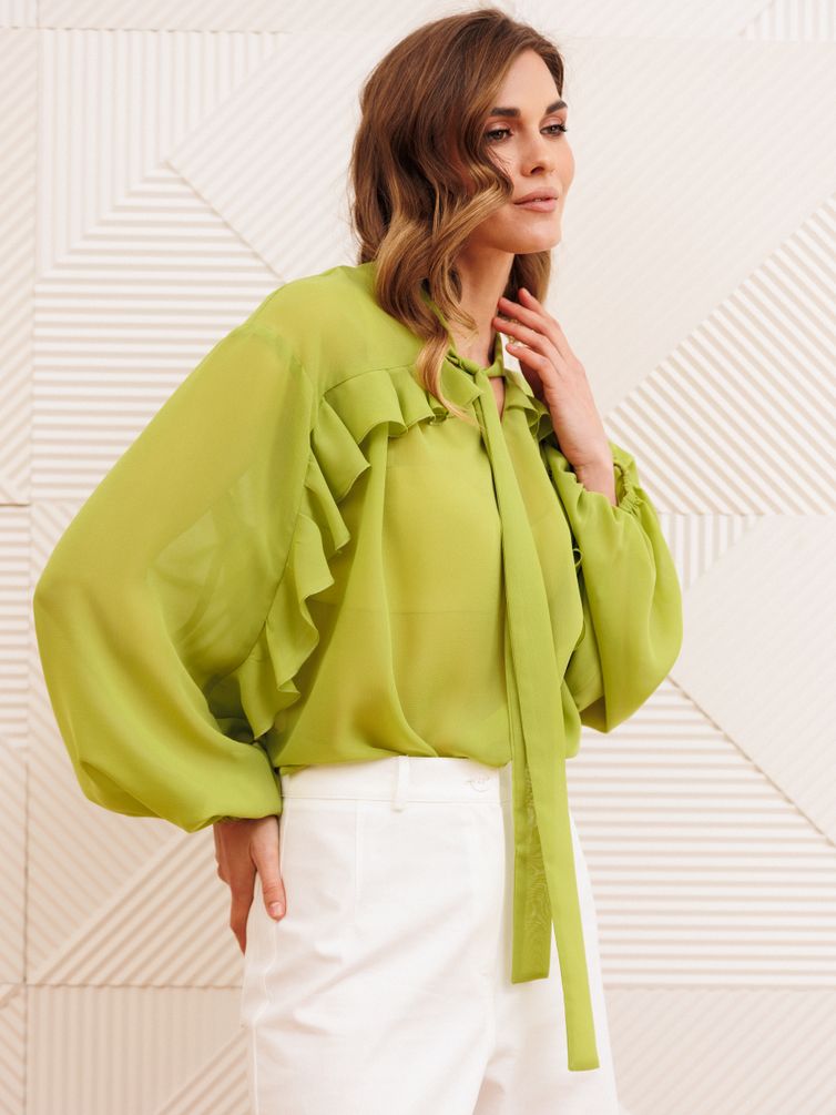 Блузка GIZART арт. 15410 салатовый