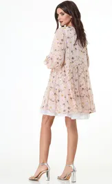 Sukienka Anelli Laurel 1021 pudra