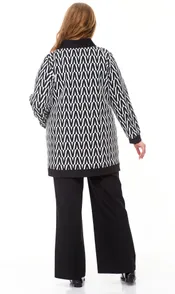 Sweter OVERYOU #121/1 belo- chern