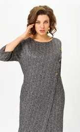 Платье Michel Chic 2190 серая елочка
