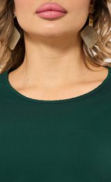 Блуза DORA plus 0220-2 темно-зеленый