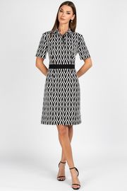 Dress VIZAVI #807 cherno-belyj