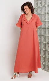 Платье BegiModa 1066 коралл