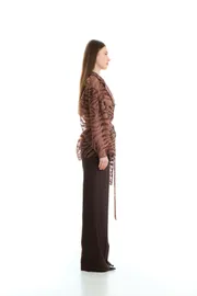 Cardigan Elema #1K-2557 korichnevyj print 170