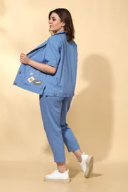 Garnitur Vilena-fashion #723 goluboj