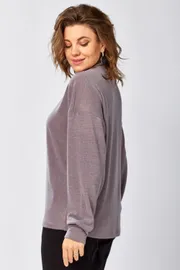 Лонгслив BegiModa #4156 fioletovyj pepel