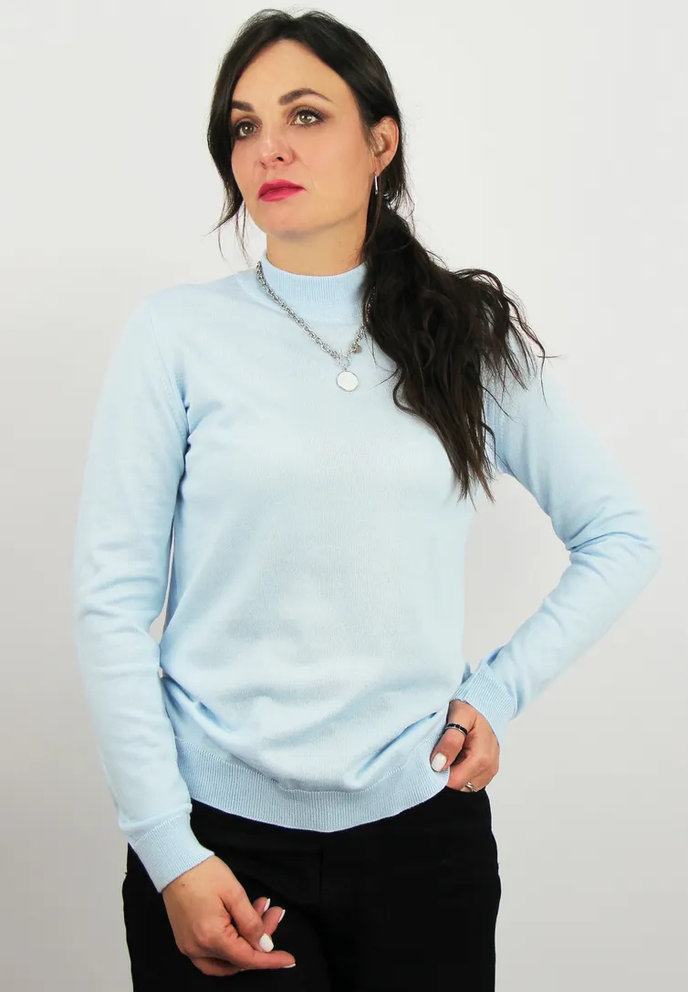 Sweter Polesie #S3733-23 4S0679-D43 kristalno-goluboj 158