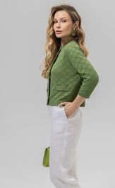 Жакет Romgil РВ0162-ХЛ4 зеленая оливка