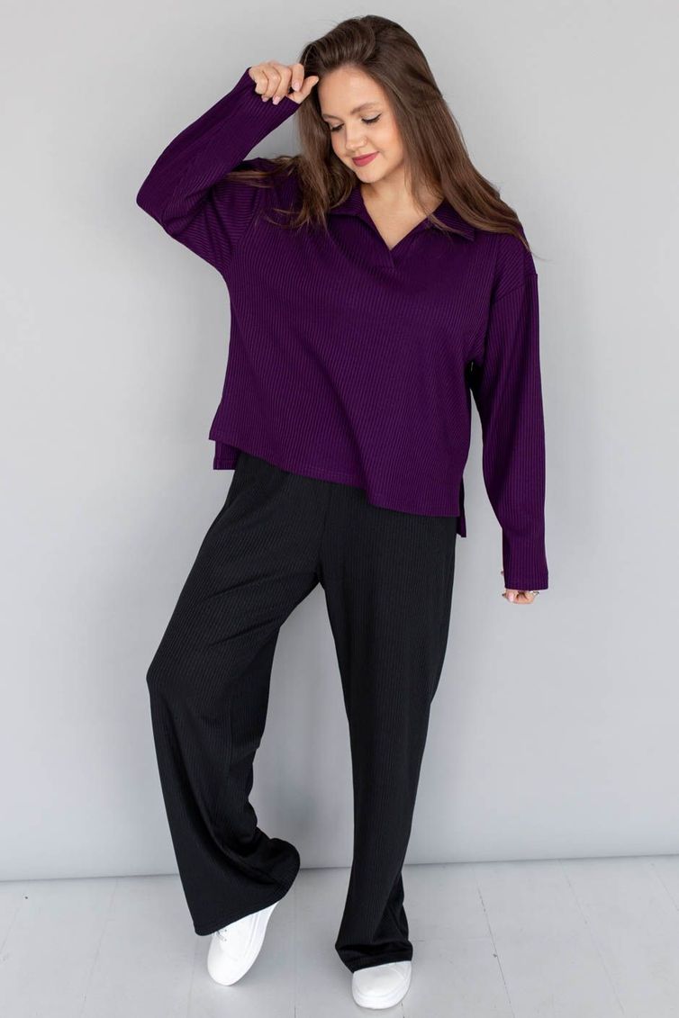 Jumper TOOK A LOOK & Angelika #AA-015 fioletovyj