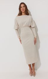 Платье Люше 4266 бежевый