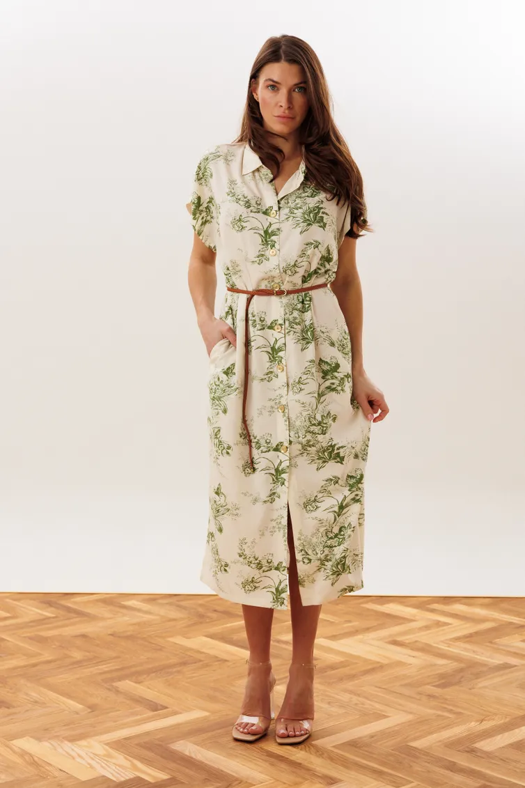 Sukienka Verita moda #N-2446.1 zelenyj