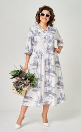 Платье БелЭльСтиль 835-335 голубой
