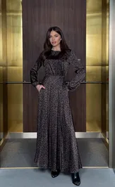 Sukienka Pavlova 178 shokoladnyj leopard