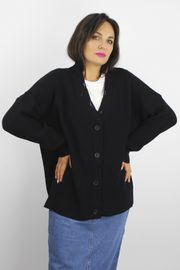 Кардиган Полесье арт. С2804-23 3С3228-Д43 глубокий черный 158