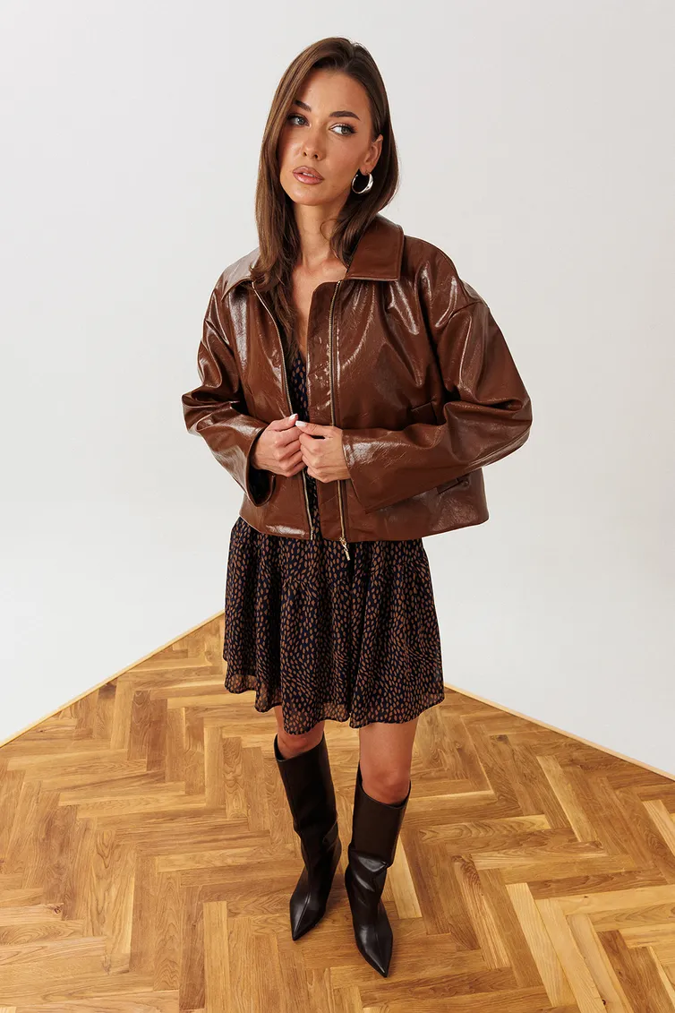 Kurtka Buter New #3387 korichnevyj