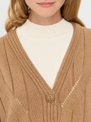 Кардиган Newvay арт. 9252-91052 карамельный кофе