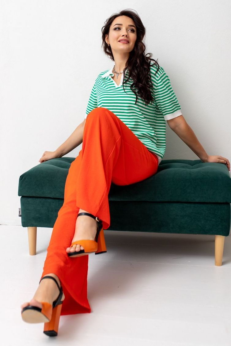 Брюки TOOK A LOOK & Angelika арт. АБ-013к красный апельсин