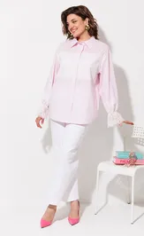 Bluzka Anastasia MAK 1352 rozovyj+poloska