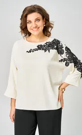 Блузка Rumoda 2277 дл.р молочный