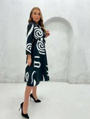 Dress nika.pl #04061 M&M-6 cherno-belyj
