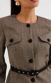 Костюм Galean Style 1014 А коричневый с черным