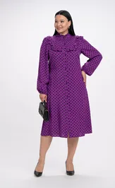 Sukienka FASHION CENTRE V-3300/Sirenevyj v gorox