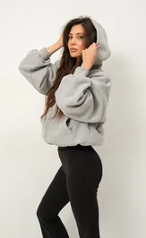 Bluza Z Kapturem Pirs 6483seryj