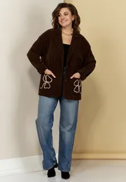 Żakiet Ava fashion #M-086 shokoladnyj