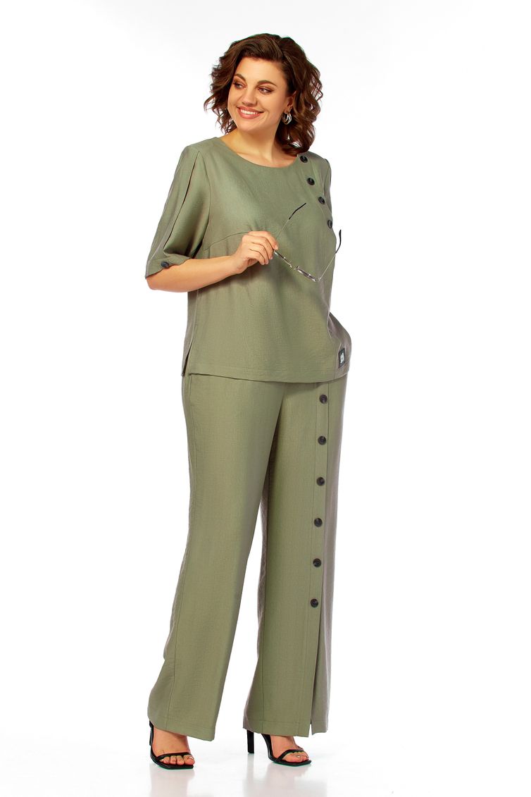 Костюм Ольга Стиль арт. С1022 хаки