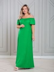 Dress NOVITA #1451 yarko-zelenyj