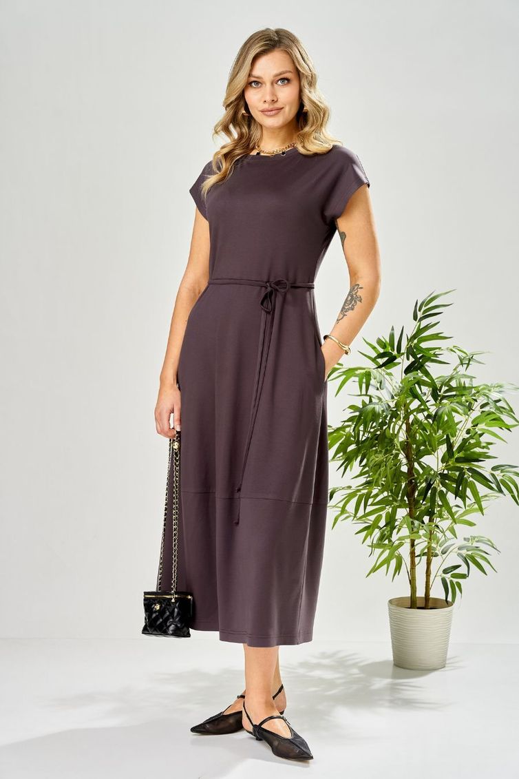 Платье Ava fashion арт. М-199 баклажановый