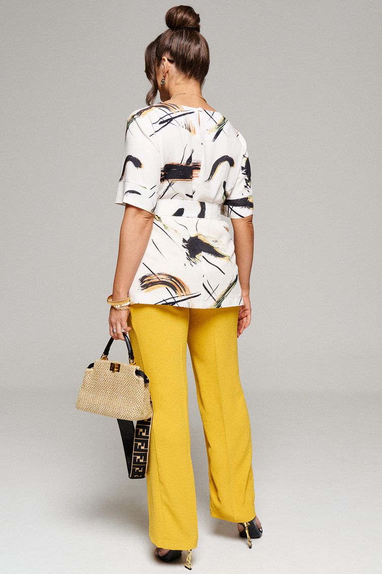 Комплект Beautiful & Free арт. 6144 абстракция+горчица