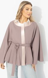 Жакет CHARUTTI Яркий эффект (вереск, с поясом)