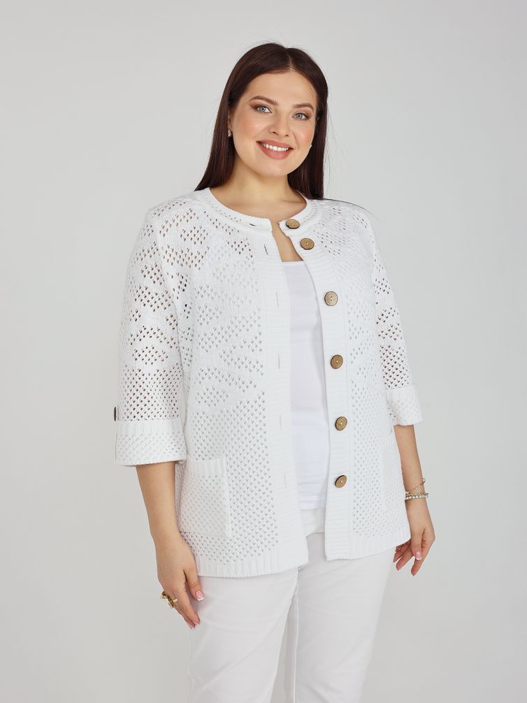 Sweter BONADI #2178 belyj