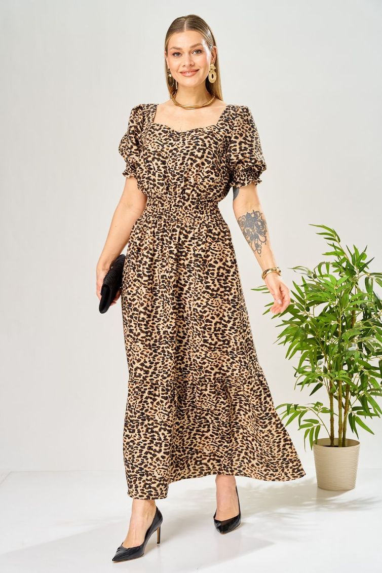 Платье Ava fashion арт. М-197 леопардовый