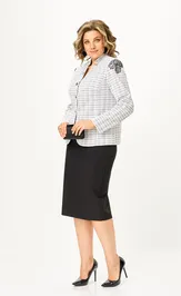 Suit Vilena-fashion 1198 belyj+chernyj