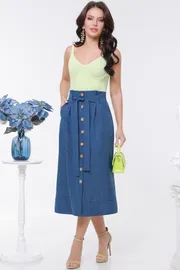 Spódnice DS Trend #Yu-0184-0195 (midi s poyasom)