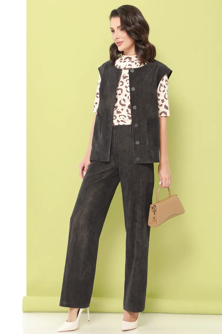Garnitur DS Trend #K-0886-0322 (bryuchnyj velvetovyj s zhiletom)