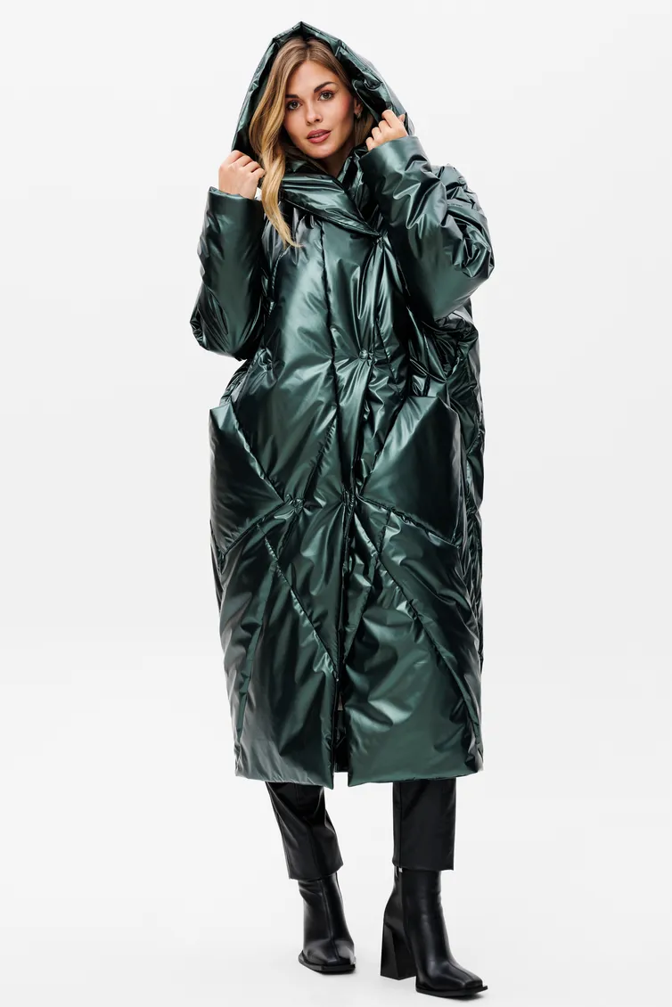 Płaszcz PRATA wear #S023 zelenyj