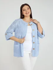 Sweter BONADI #2187 goluboj
